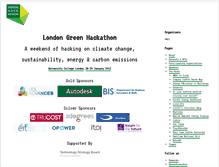 Tablet Screenshot of london.greenhackathon.com